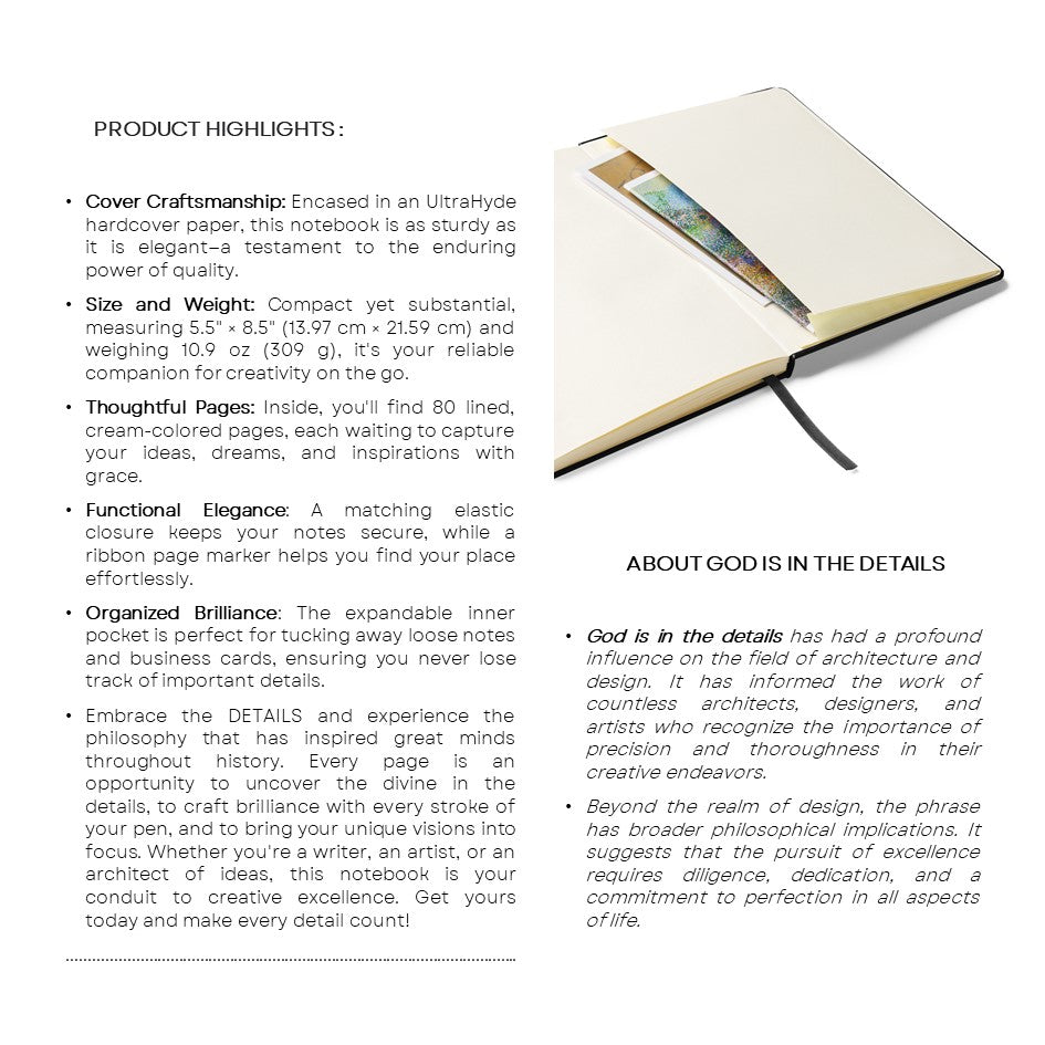 BLACK DETAILS NOTEBOOK