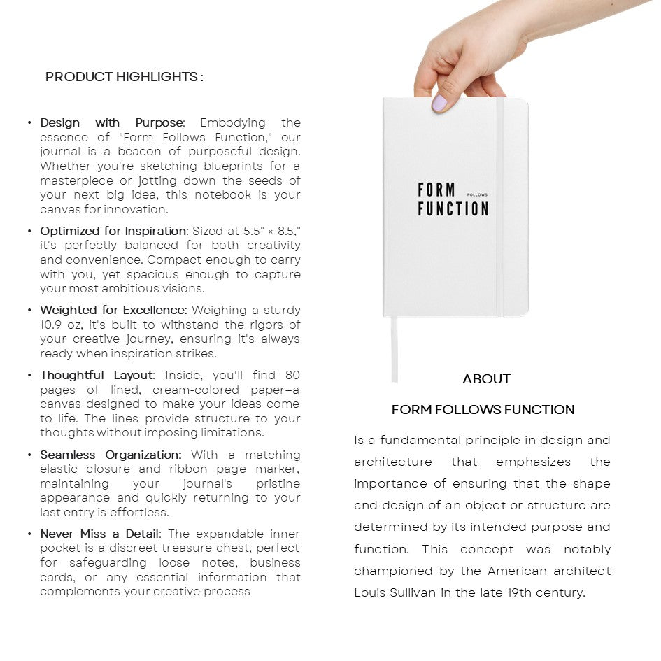FORM FOLLOWS FUNCTION JOURNAL